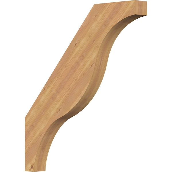 Ekena Millwork 3 1/2"W x 30"D x 34"H Funston Smooth Knee Brace, Western Red Cedar BRC04X30X34FST00SWR - main